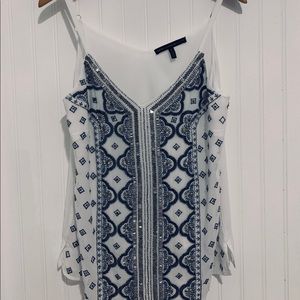 WHBM White House Black Market Beaded moroccan Top